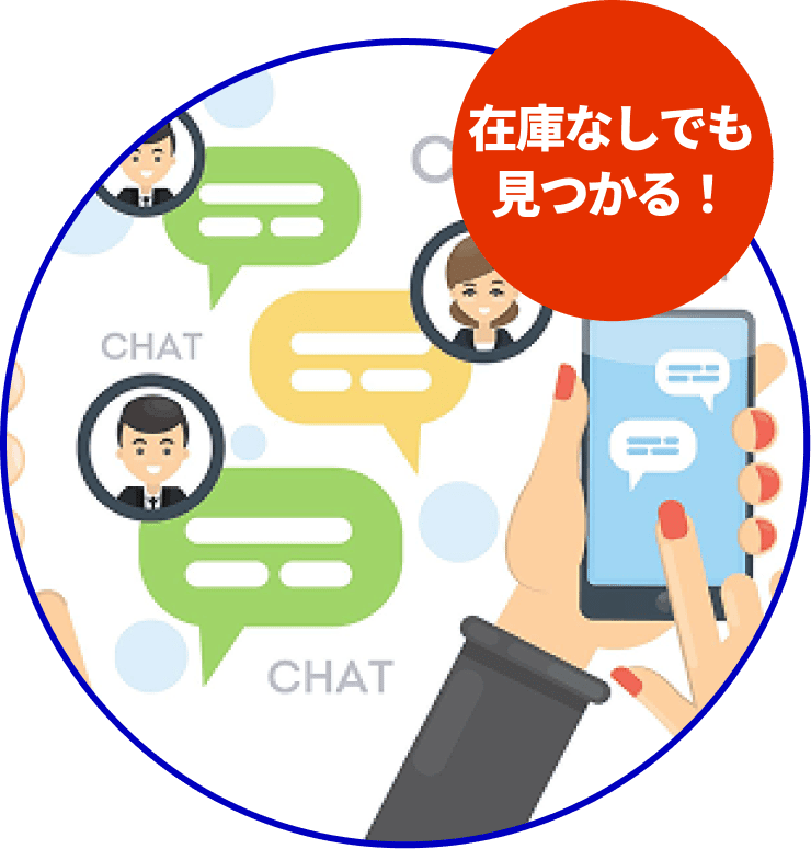 在庫無しでも見つかる！