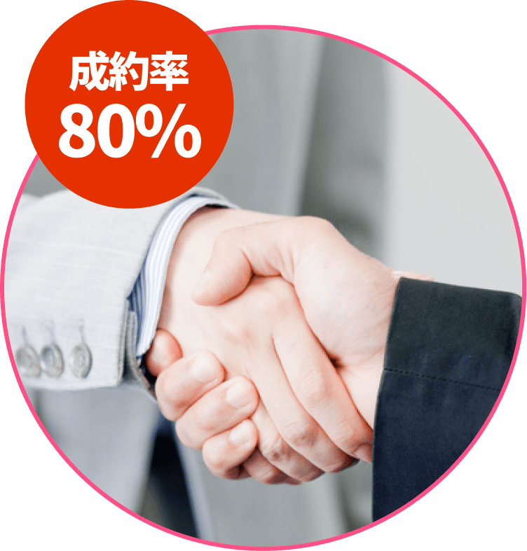 成約率80%